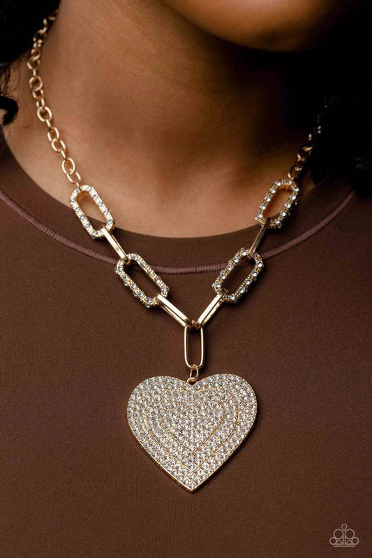 Roadside Romance - Gold - Paparazzi Accessories