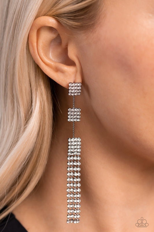 Fiercely Free-Falling - Black - Paparazzi Accessories