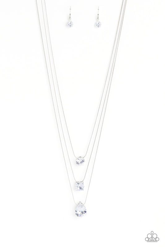 Lustrous Layers - White - Paparazzi Accessories