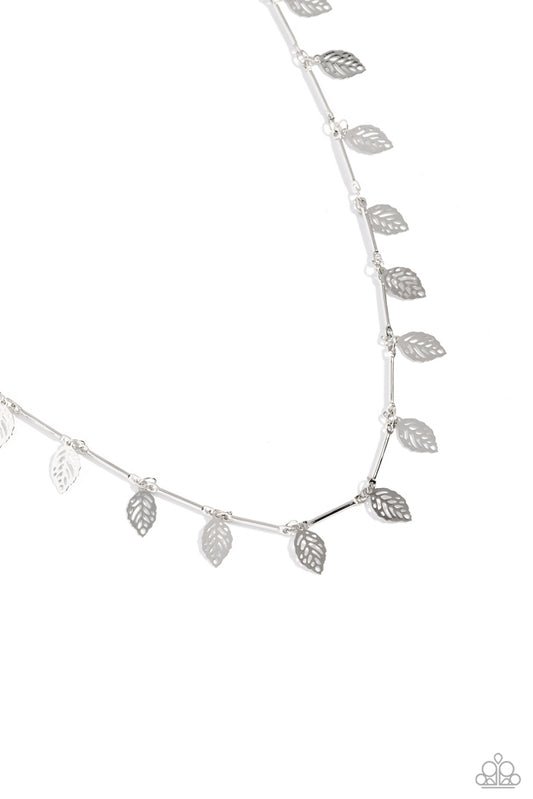 LEAF a Light On - Silver - Paparazzi Accessories