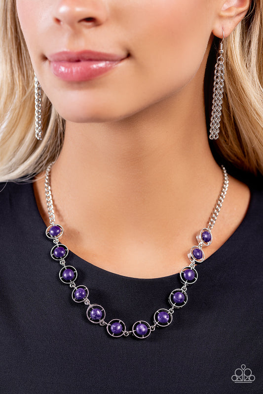 Going Global Necklace - Purple Paparazzi Accessories