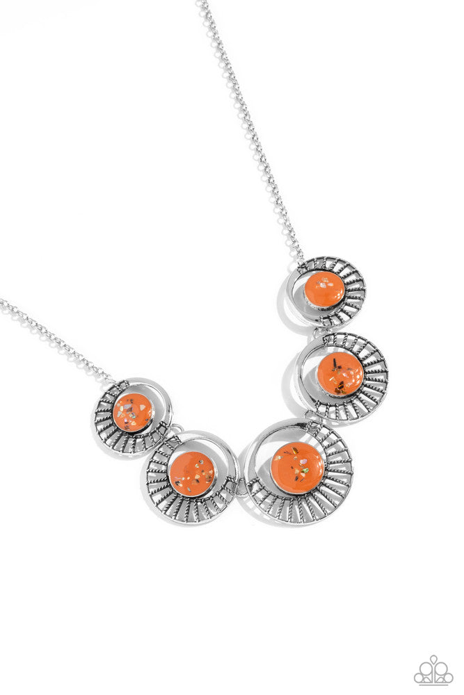 Elliptical Effervescence - Orange - Paparazzi Accessories