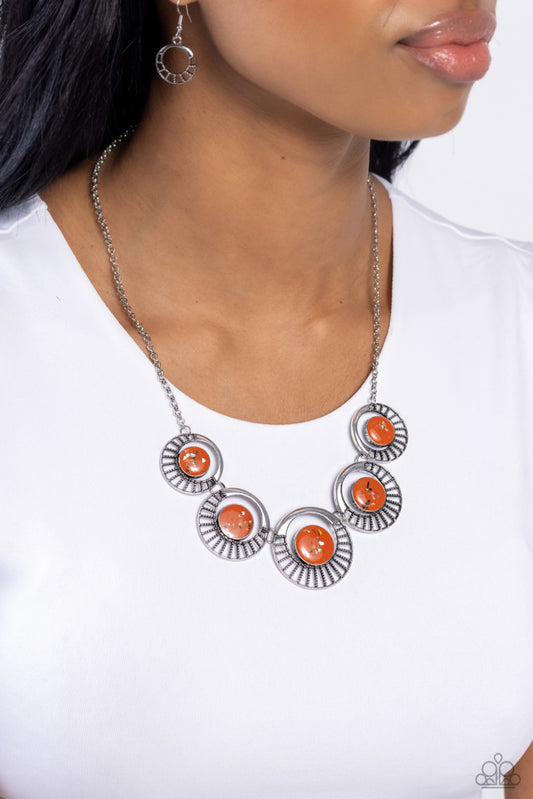 Elliptical Effervescence - Orange - Paparazzi Accessories