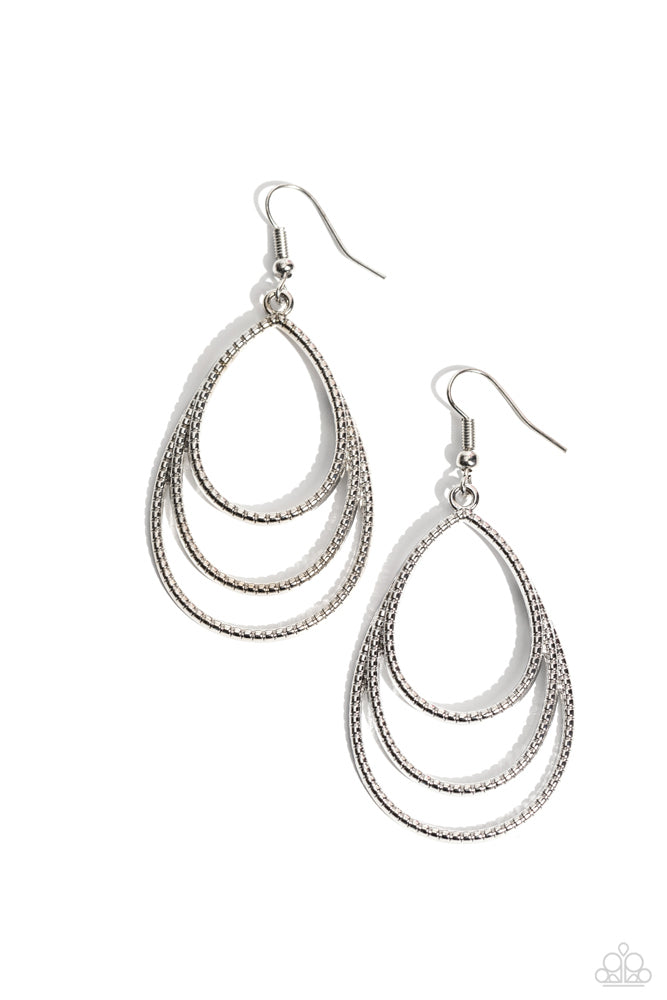 Trendy TIER-Drops - Silver - Paparazzi Accessories