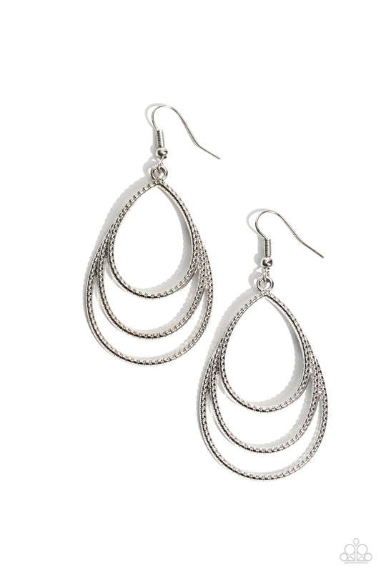 Trendy TIER-Drops - Silver - Paparazzi Accessories