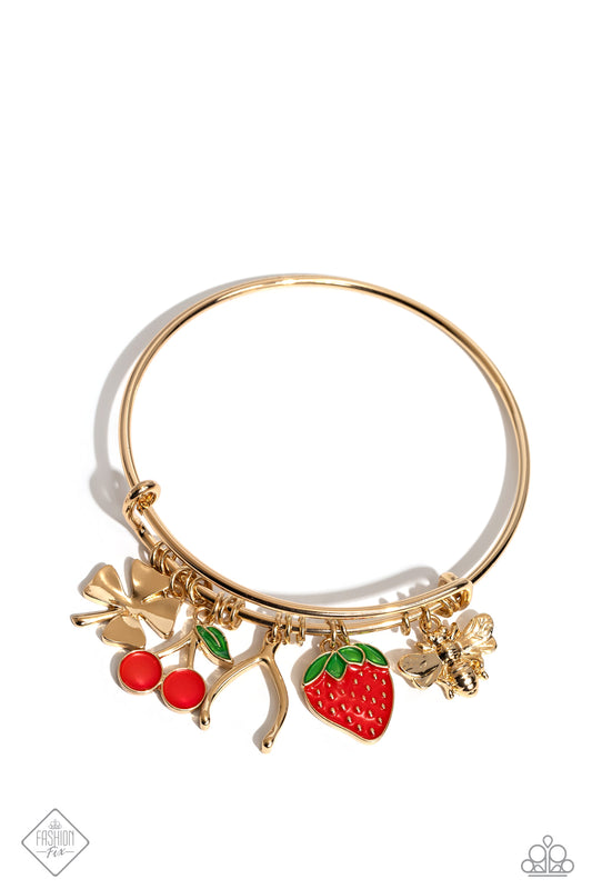 Fruit Freestyle - Gold - Paparazzi Accessories