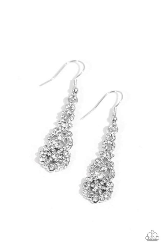 GLITZY on All Counts - White - Paparazzi Accessories