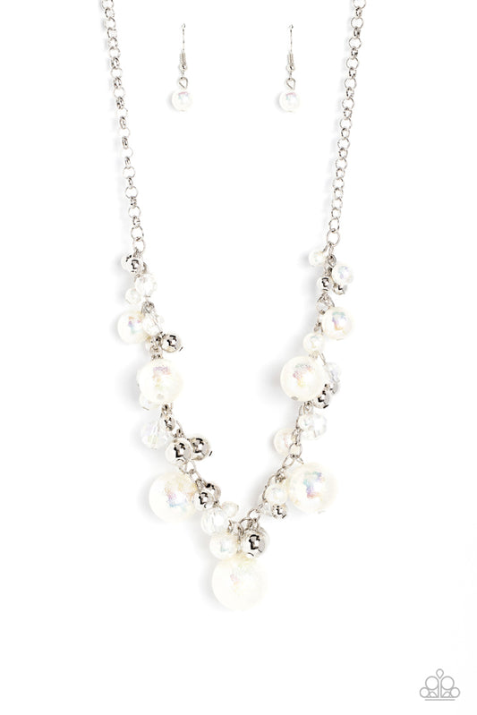 Scratched Shimmer - White - Paparazzi Accessories
