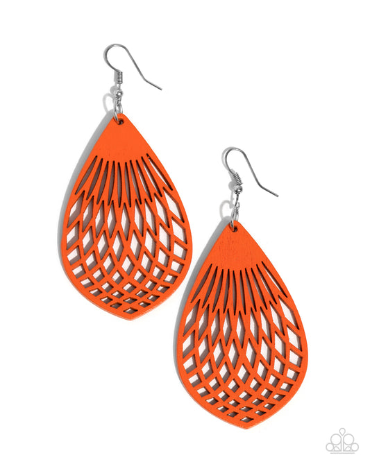 Caribbean Coral - Orange - Paparazzi Accessories