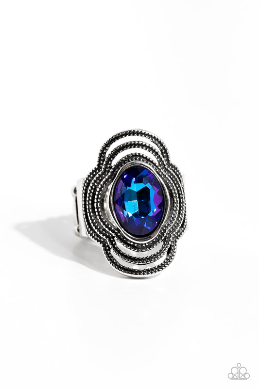 Entrancing Edge - Blue - Paparazzi Accessories