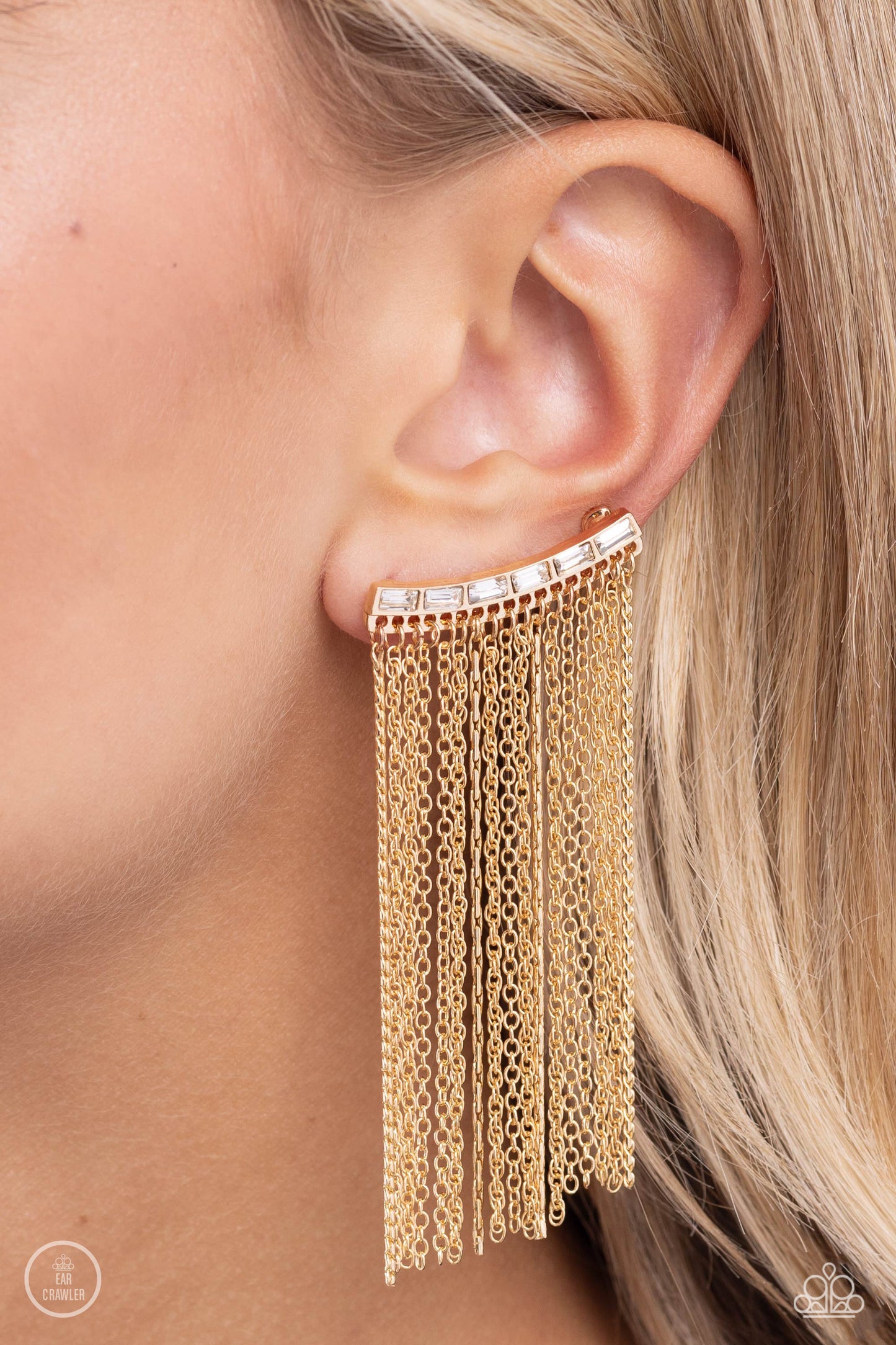 Feuding Fringe - Gold - Paparazzi Accessories