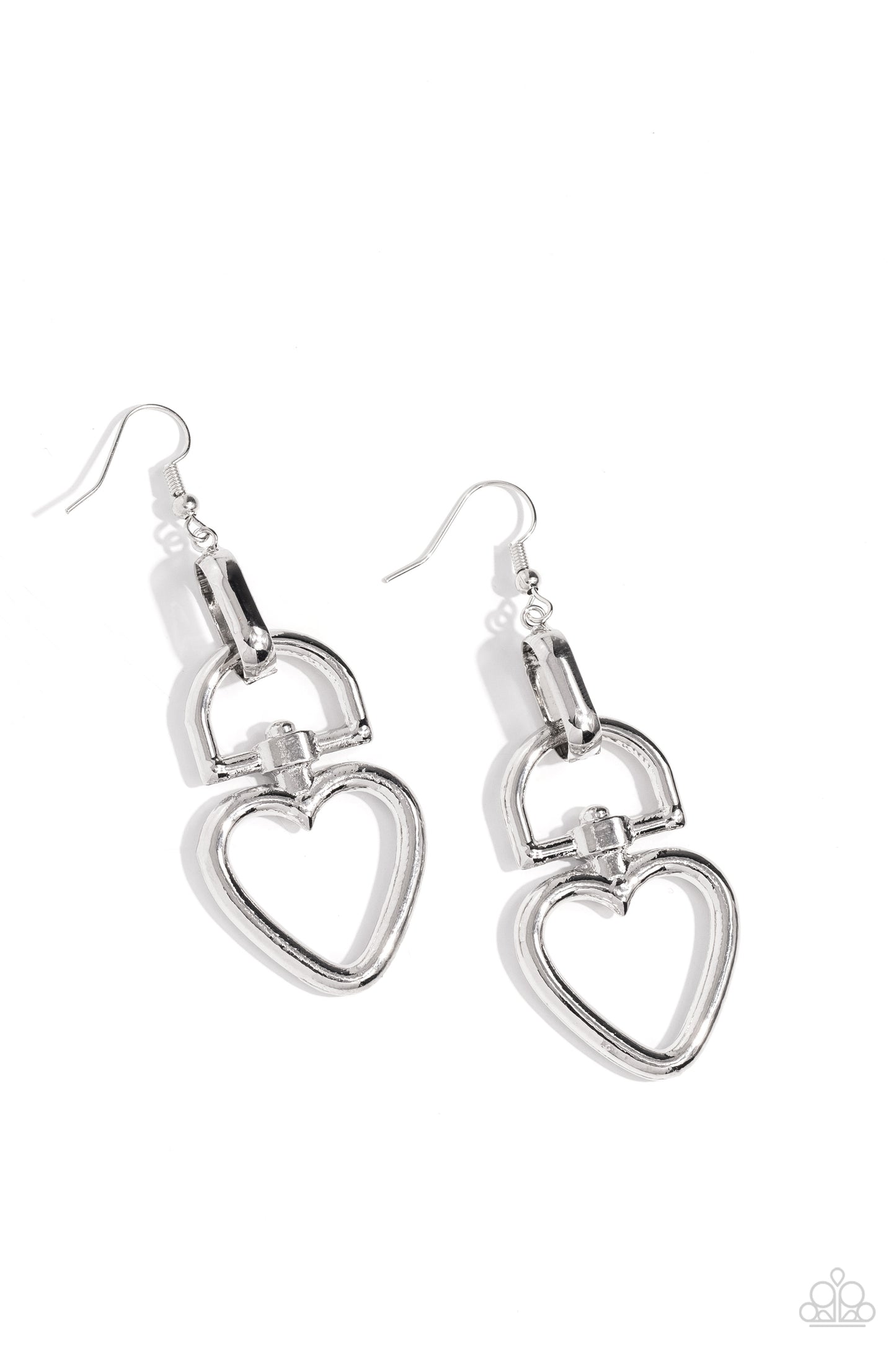 Padlock Your Heart - Silver - Paparazzi Accessories