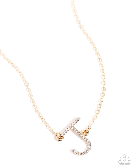 INITIALLY Yours - J - Gold