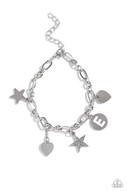 Legacy Letters - White - E - Paparazzi Accessories