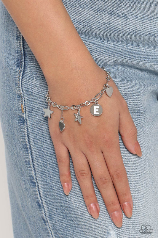 Legacy Letters - White - E - Paparazzi Accessories