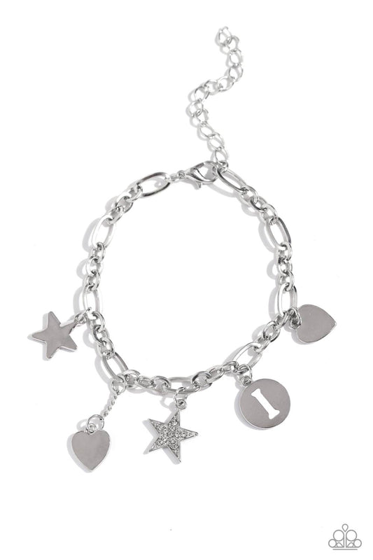 Legacy Letters - White - I - Paparazzi Accessories