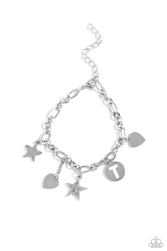 Legacy Letters - White - T - Paparazzi Accessories