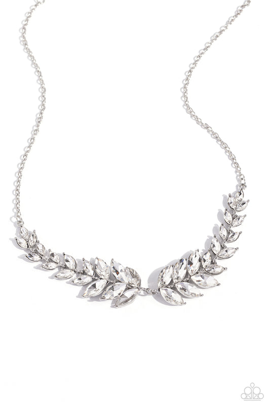 Luxury Laurels - White - Paparazzi Accessories