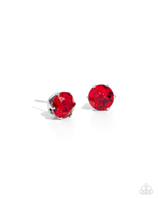 Breathtaking Birthstone - Red - Paparazzi Accessories