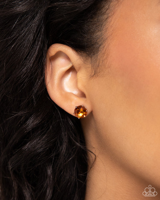 Breathtaking Birthstone - Orange - Paparazzi Accessories