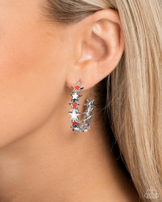 Star Spangled Statement - Red - Paparazzi Accessories