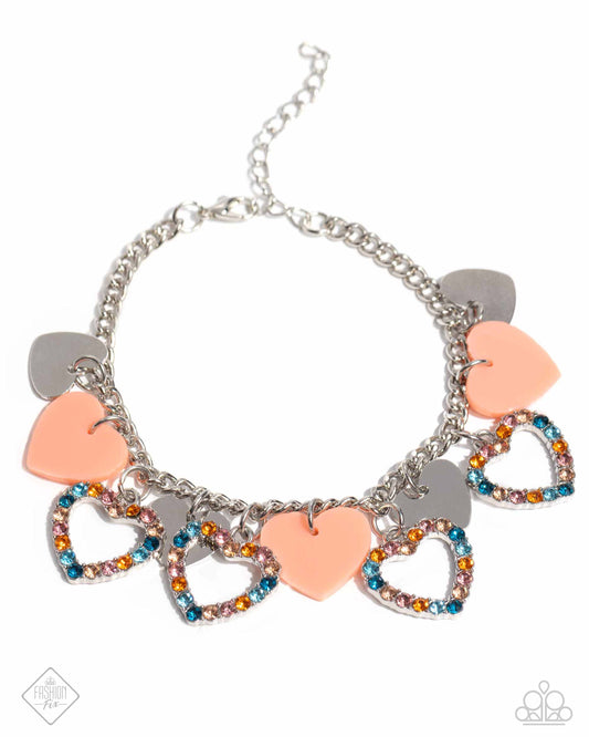 HEART Time - Orange - Paparazzi Accessories