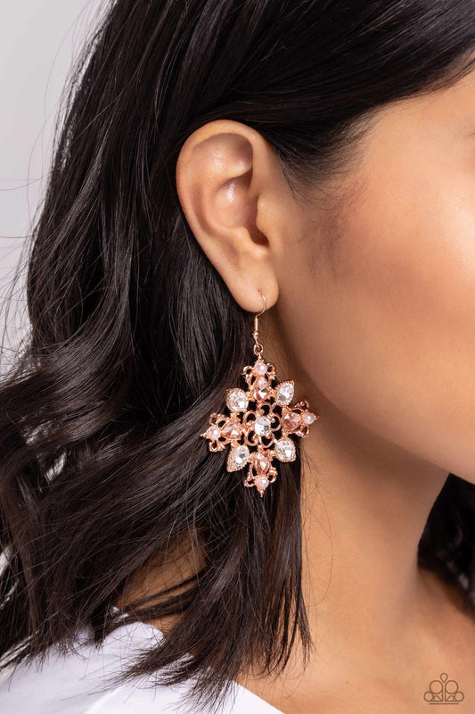 Fancy-Free Florals - Copper - Paparazzi Accessories