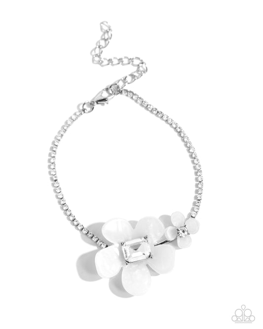 Dainty Devotee - White - Paparazzi Accessories