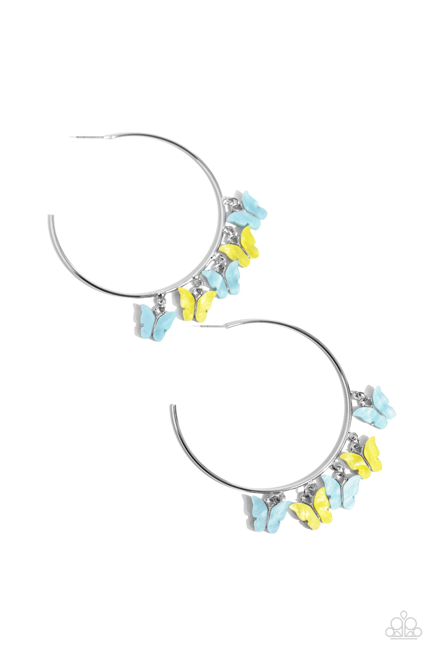 Bemusing Butterflies - Blue - Paparazzi Accessories