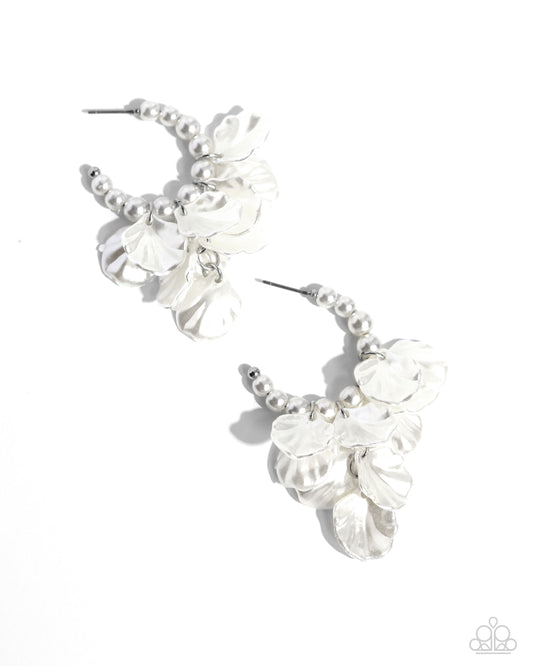 Frilly Feature - White - Paparazzi Accessories