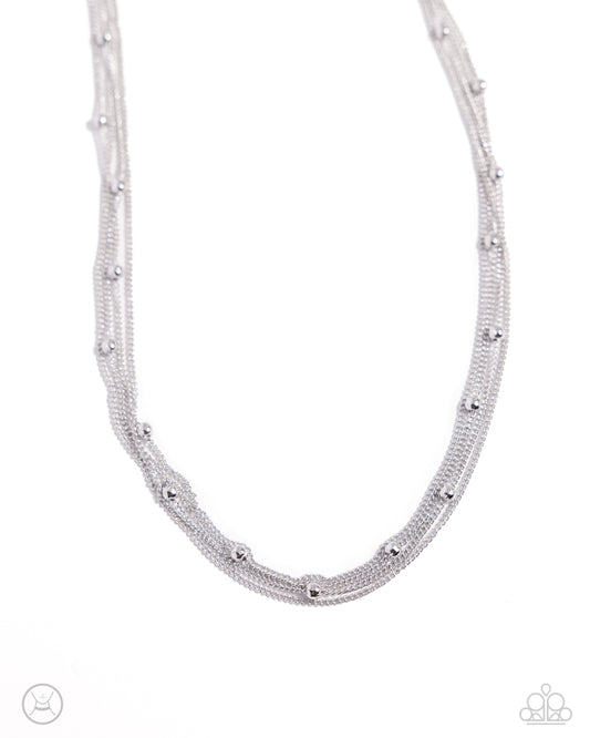 Satellite Strands - Silver - Paparazzi Accessories