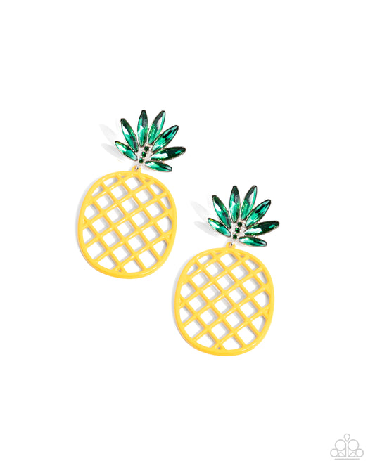 Pineapple Passion - Yellow - Paparazzi Accessories