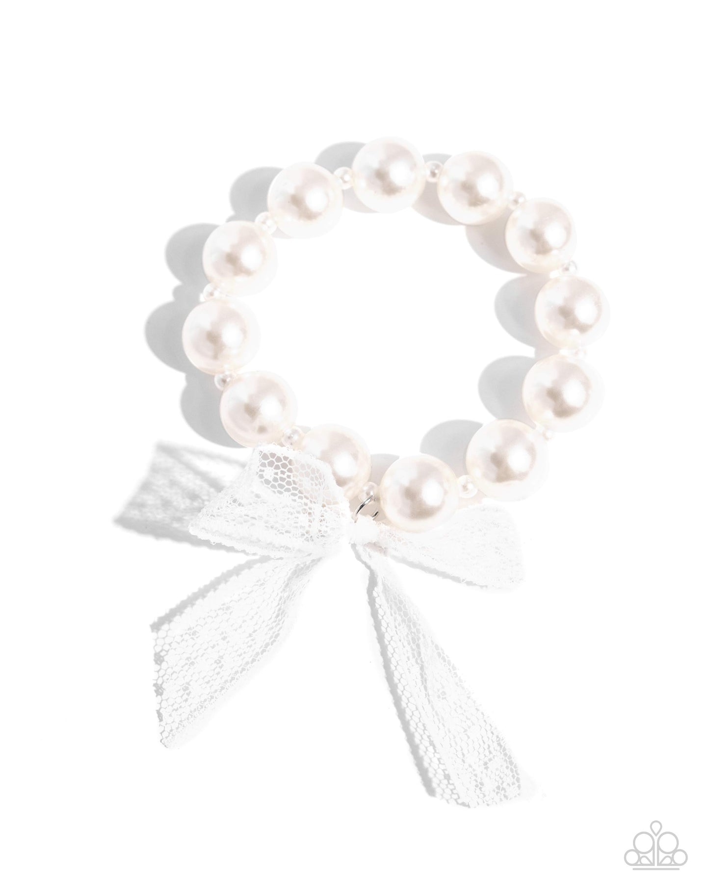 Girly Glam - White - Paparazzi Accessories