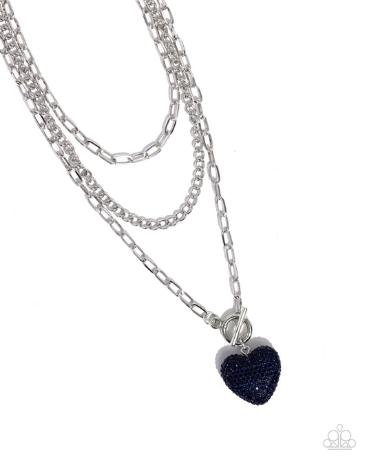 HEART Gallery - Blue - Paparazzi Accessories