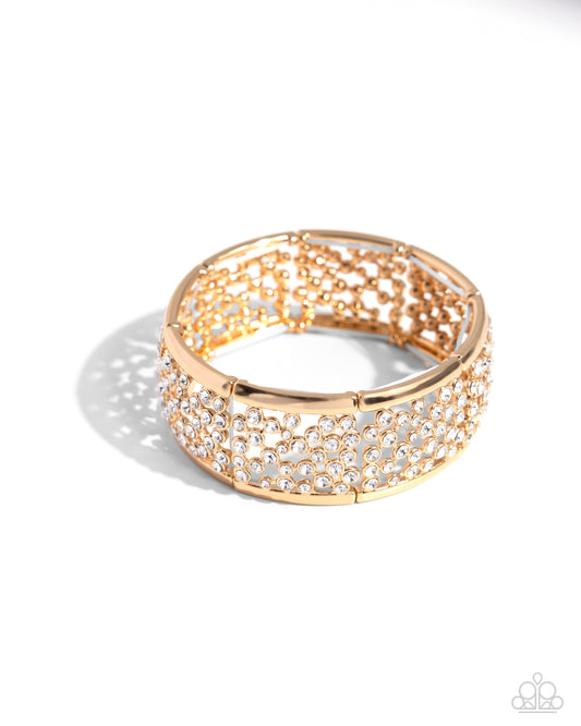 Subtly Scattered - Gold - Paparazzi Accessories