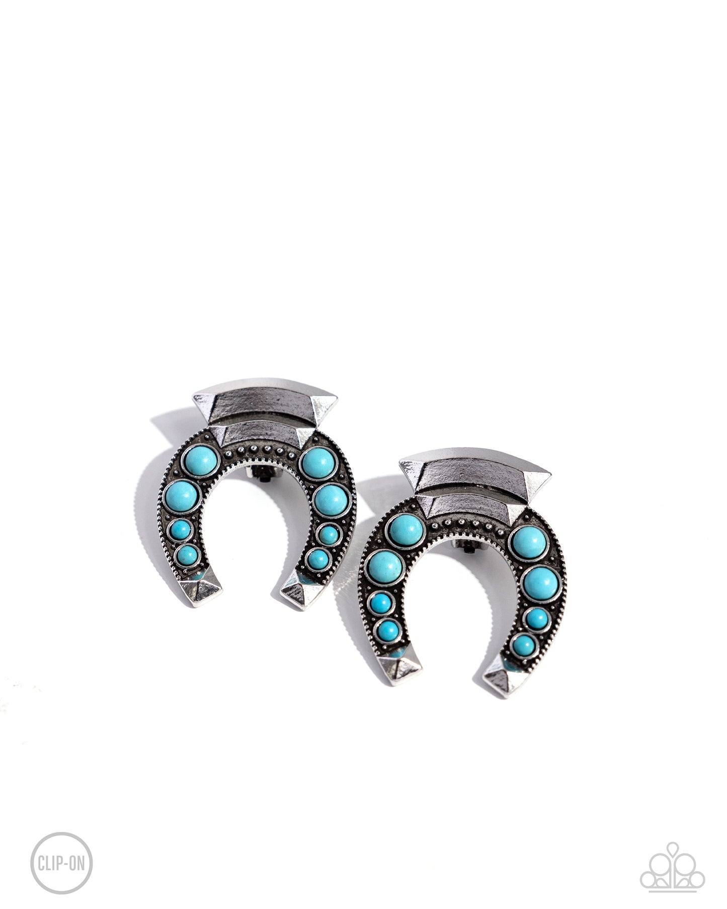 Harmonious Horseshoe - Blue - Paparazzi Accessories