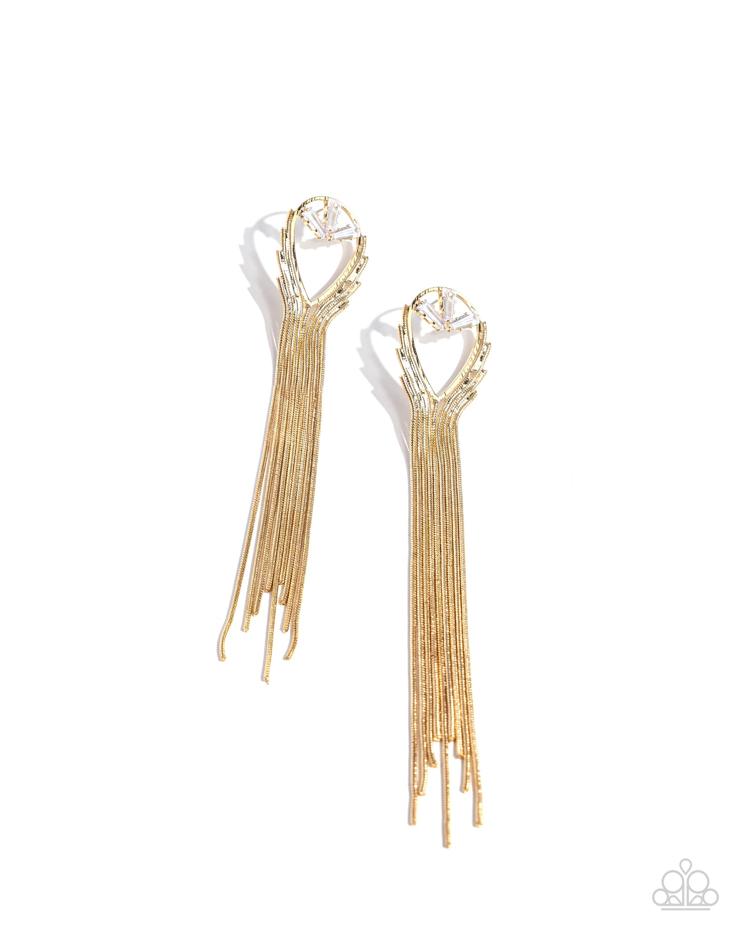 Elongated Effervescence - Gold - Paparazzi Accessories