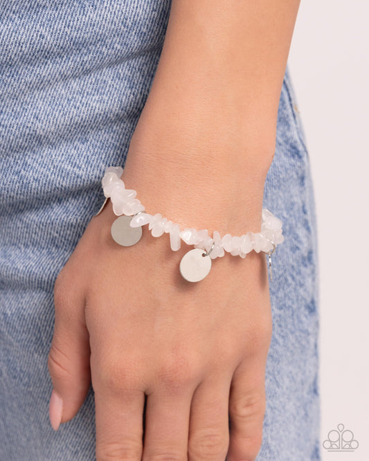 Grounded Grandeur - White - Paparazzi Accessories