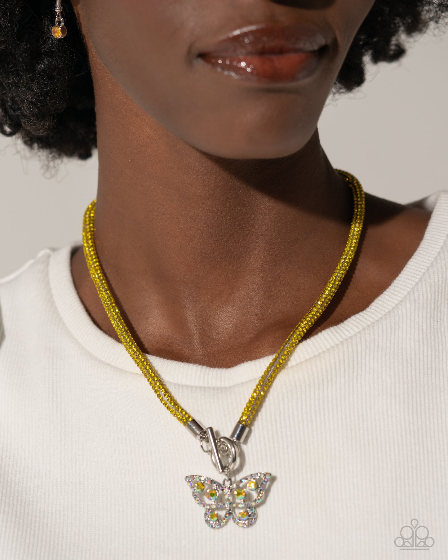 On SHIMMERING Wings - Yellow - Paparazzi Accessories