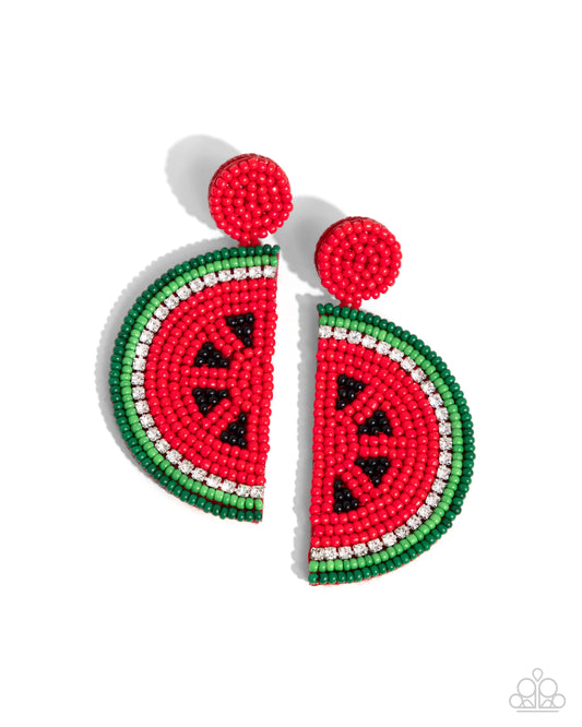 Watermelon Welcome - Red - Paparazzi Accessories