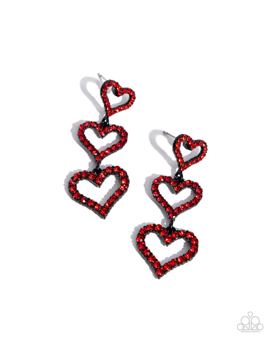 Sweetheart Succession - Red - Paparazzi Accessories