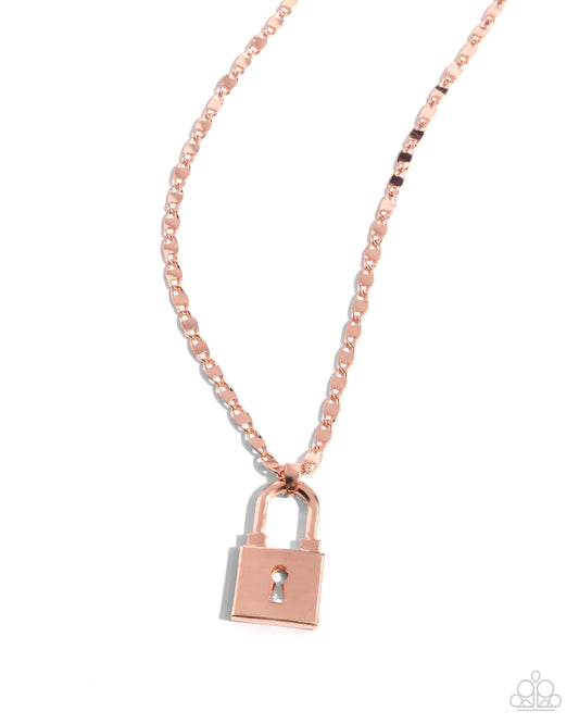 Locked Lesson - Copper - Paparazzi Accessories