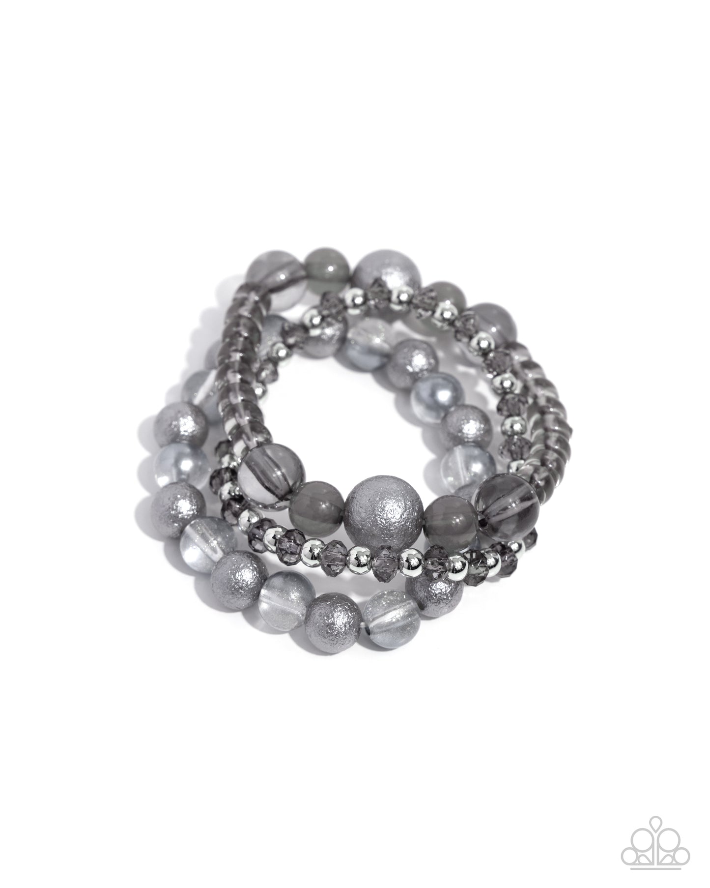 Shattered Stack - Silver - Paparazzi Accessories