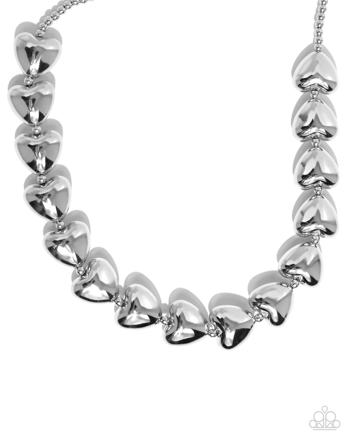 Hello Heartstrings - Silver - Paparazzi Accessories