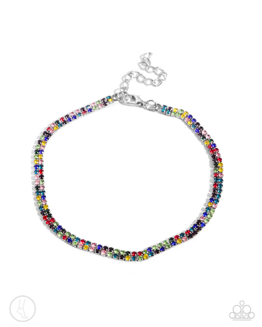 Adorable Anklet - Multi - Paparazzi Accessories