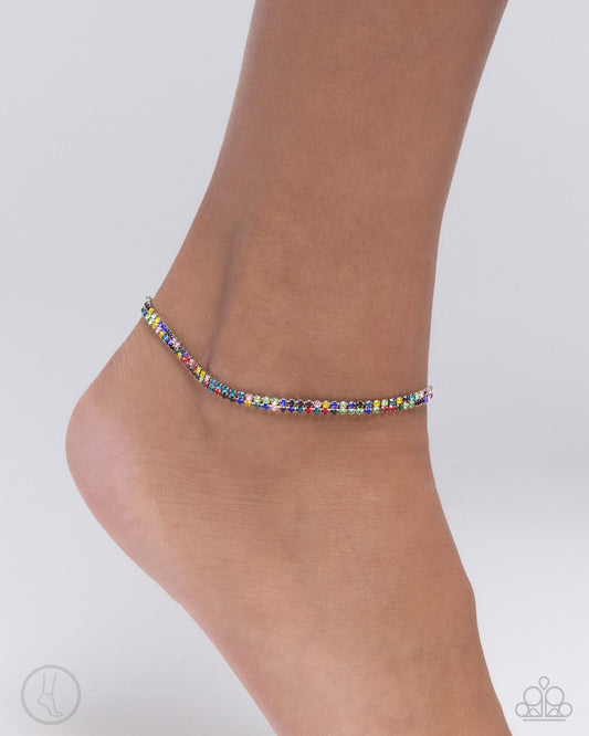 Adorable Anklet - Multi - Paparazzi Accessories