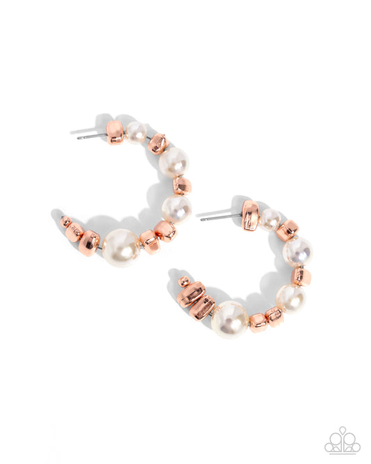 Playful Pearls - Copper - Paparazzi Accessories