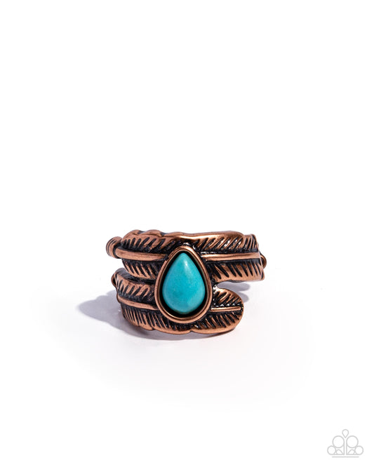 Feathered Feature - Copper