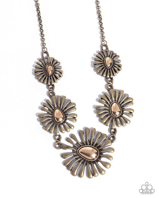 Floral Fin - Brass
