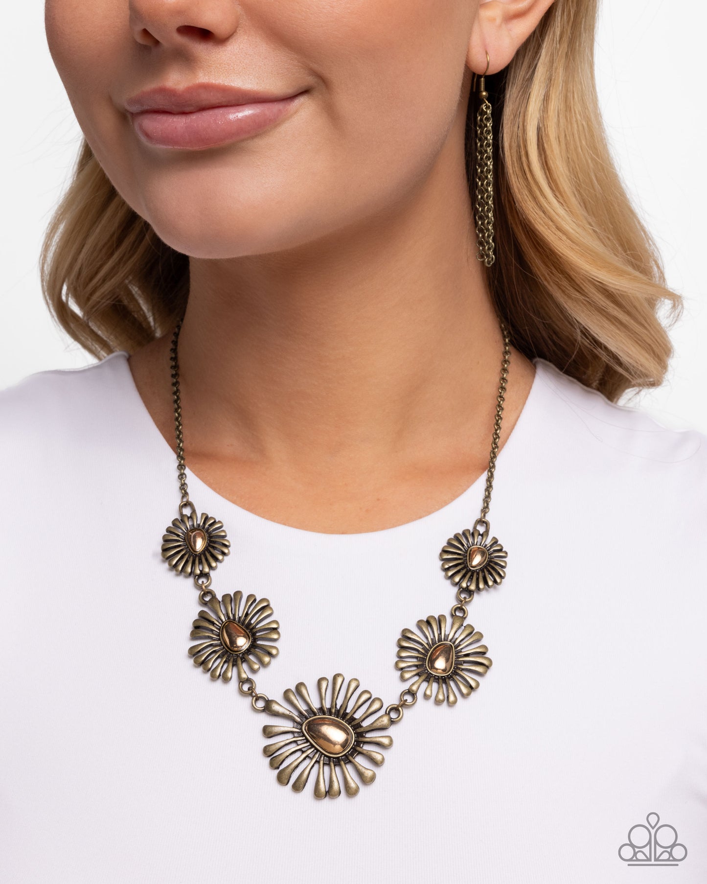 Floral Fin - Brass